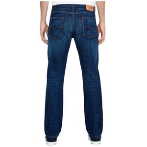 Levi's 513 Men's Slim Straight Leg Jeans Blue Dark Wash Size 29 32